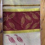 maroon saree